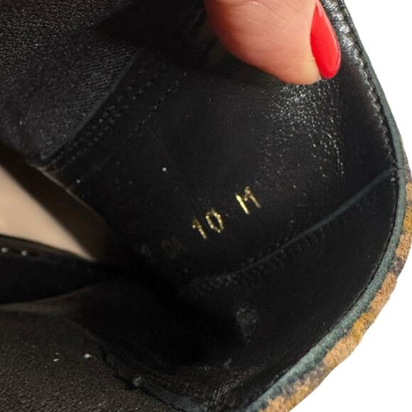 Stuart Weitzman Womens 10 Leopard Slip On High Top Suede Sneaker - Picture 9 of 10